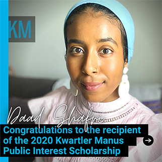 Daad Sharfi Public Interest Scholarship Winner